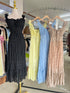 Summer Trendy  Back Hollow Out Tie Lace Long Dresses